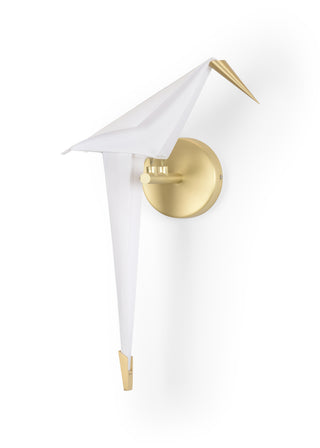 折り紙の鳥の燭台