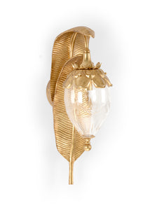 Gold Leaf Sconce (Lg)