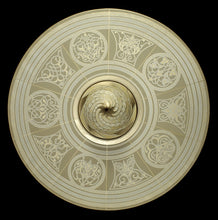 Load image into Gallery viewer, Samarkanda Decò silk lamp with disc by Fortuny