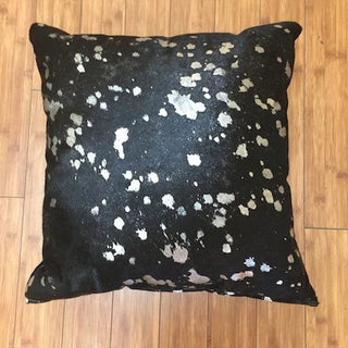 Black  Cowhide Pillow