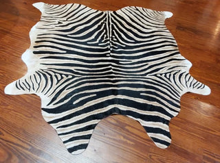 COWHIDE - Zebra Stencil with Shadow Stripe